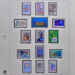 Collection timbres de France 1995-1998 neufs** et oblitérés complet en album Safe.