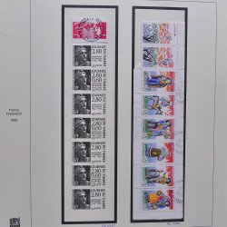 Collection timbres de France 1995-1998 neufs** et oblitérés complet en album Safe.