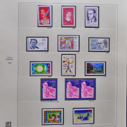 Collection timbres de France 1995-1998 neufs** et oblitérés complet en album Safe.