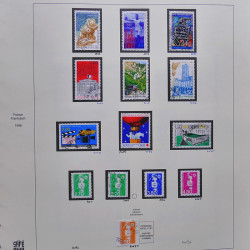 Collection timbres de France 1995-1998 neufs** et oblitérés complet en album Safe.