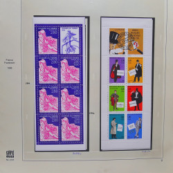 Collection timbres de France 1995-1998 neufs** et oblitérés complet en album Safe.