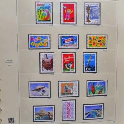 Collection timbres de France 1995-1998 neufs** et oblitérés complet en album Safe.