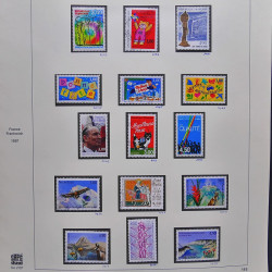 Collection timbres de France 1995-1998 neufs** et oblitérés complet en album Safe.