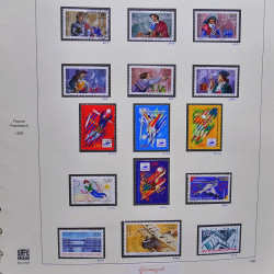 Collection timbres de France 1995-1998 neufs** et oblitérés complet en album Safe.