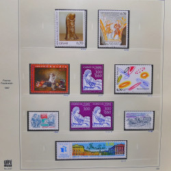 Collection timbres de France 1995-1998 neufs** et oblitérés complet en album Safe.