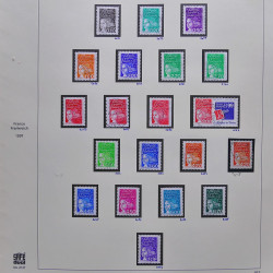 Collection timbres de France 1995-1998 neufs** et oblitérés complet en album Safe.