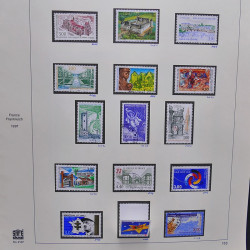 Collection timbres de France 1995-1998 neufs** et oblitérés complet en album Safe.