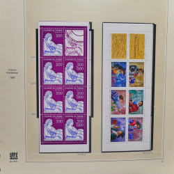 Collection timbres de France 1995-1998 neufs** et oblitérés complet en album Safe.