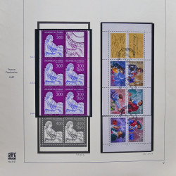 Collection timbres de France 1995-1998 neufs** et oblitérés complet en album Safe.