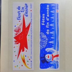 Collection timbres de France 1995-1998 neufs** et oblitérés complet en album Safe.