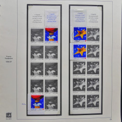 Collection timbres de France 1995-1998 neufs** et oblitérés complet en album Safe.