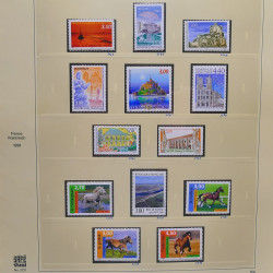 Collection timbres de France 1995-1998 neufs** et oblitérés complet en album Safe.
