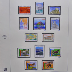Collection timbres de France 1995-1998 neufs** et oblitérés complet en album Safe.
