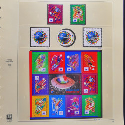 Collection timbres de France 1995-1998 neufs** et oblitérés complet en album Safe.