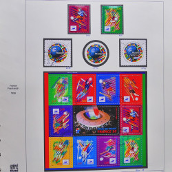Collection timbres de France 1995-1998 neufs** et oblitérés complet en album Safe.