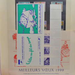 Collection timbres de France 1995-1998 neufs** et oblitérés complet en album Safe.