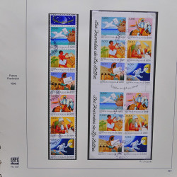 Collection timbres de France 1995-1998 neufs** et oblitérés complet en album Safe.