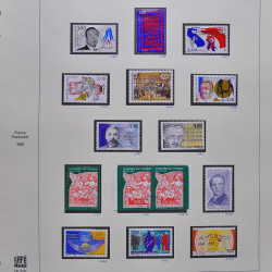 Collection timbres de France 1995-1998 neufs** et oblitérés complet en album Safe.