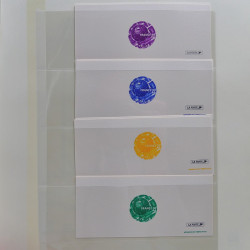 Collection timbres de France 1995-1998 neufs** et oblitérés complet en album Safe.