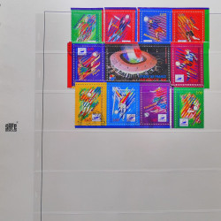 Collection timbres de France 1995-1998 neufs** et oblitérés complet en album Safe.