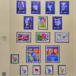 Collection timbres de France 1995-1998 neufs** et oblitérés complet en album Safe.