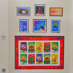 Collection timbres de France 1995-1998 neufs** et oblitérés complet en album Safe.