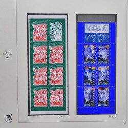 Collection timbres de France 1995-1998 neufs** et oblitérés complet en album Safe.