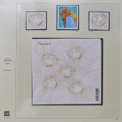 Collection timbres de France 2014-2016 neufs** et oblitérés en album Safe.