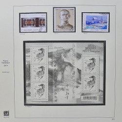 Collection timbres de France 2014-2016 neufs** et oblitérés en album Safe.