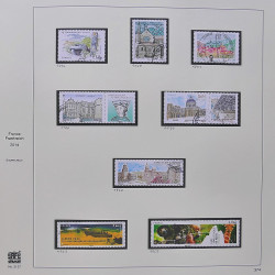 Collection timbres de France 2014-2016 neufs** et oblitérés en album Safe.