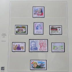 Collection timbres de France 2014-2016 neufs** et oblitérés en album Safe.