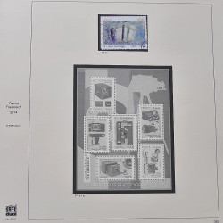 Collection timbres de France 2014-2016 neufs** et oblitérés en album Safe.