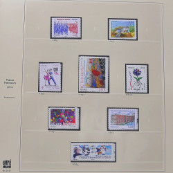 Collection timbres de France 2014-2016 neufs** et oblitérés en album Safe.