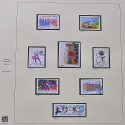 Collection timbres de France 2014-2016 neufs** et oblitérés en album Safe.