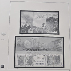 Collection timbres de France 2014-2016 neufs** et oblitérés en album Safe.