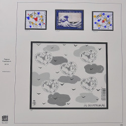 Collection timbres de France 2014-2016 neufs** et oblitérés en album Safe.