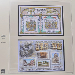 Collection timbres de France 2014-2016 neufs** et oblitérés en album Safe.