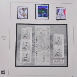 Collection timbres de France 2014-2016 neufs** et oblitérés en album Safe.