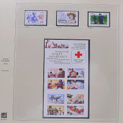 Collection timbres de France 2014-2016 neufs** et oblitérés en album Safe.