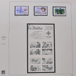 Collection timbres de France 2014-2016 neufs** et oblitérés en album Safe.