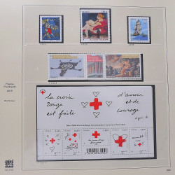 Collection timbres de France 2014-2016 neufs** et oblitérés en album Safe.
