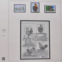 Collection timbres de France 2014-2016 neufs** et oblitérés en album Safe.