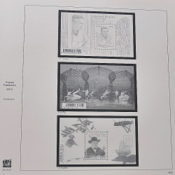 Collection timbres de France 2014-2016 neufs** et oblitérés en album Safe.