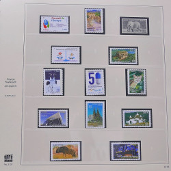 Collection timbres de France 2014-2016 neufs** et oblitérés en album Safe.