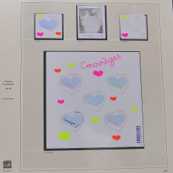 Collection timbres de France 2014-2016 neufs** et oblitérés en album Safe.