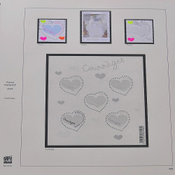 Collection timbres de France 2014-2016 neufs** et oblitérés en album Safe.