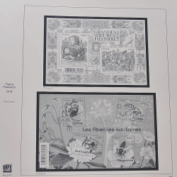 Collection timbres de France 2014-2016 neufs** et oblitérés en album Safe.