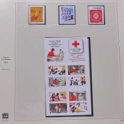 Collection timbres de France 2014-2016 neufs** et oblitérés en album Safe.