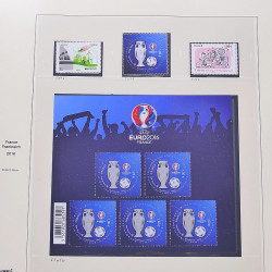 Collection timbres de France 2014-2016 neufs** et oblitérés en album Safe.