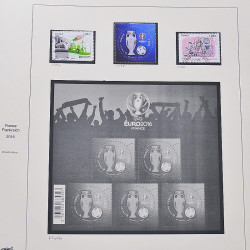 Collection timbres de France 2014-2016 neufs** et oblitérés en album Safe.